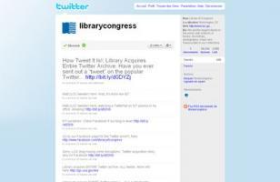 Tout Twitter bientôt dans la base de données de la Bibliothèque du Congrès