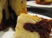 Cheesecake marbré vanille-chocolat