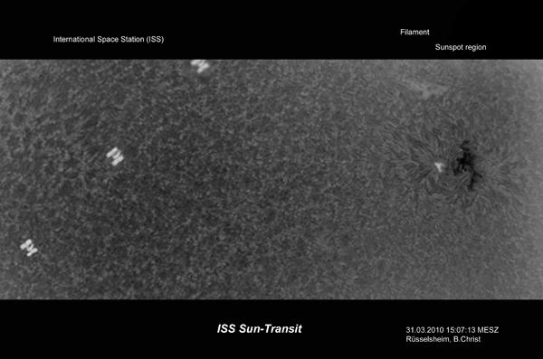 Transit d’ISS devant le Soleil