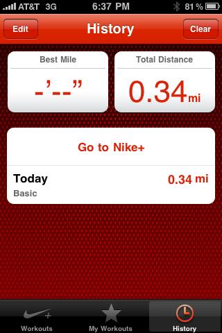 Nouveauté Nike+ dans iPhone OS 4.0 !