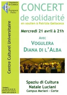 Soirée de soutien à Patrizia Gattaceca mercredi prochain à Corté : Le programme.