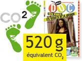 Empreintes carbone du magazine Images Doc : 520 g équivalent CO2