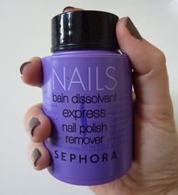 Test Bain Dissolvant Express de Sephora