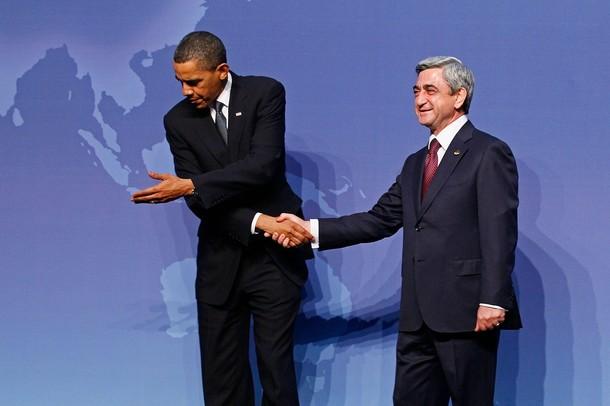 Obama et Serzh Sargsyan
