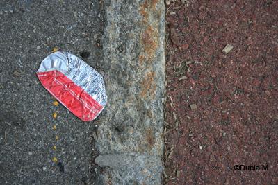 La Chaux-de-Fonds: déchets urbains canette