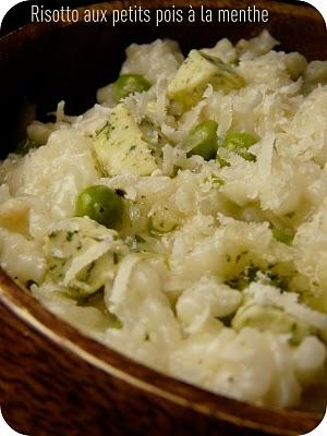 Risotto  aux petits pois à la menthe