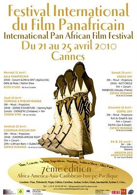 Festival International du film panafricain.21-25 avril