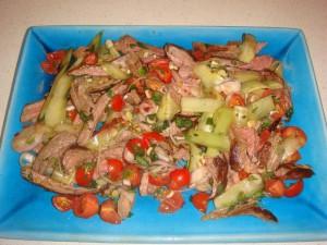 SALADE DE BOEUF A LA CITRONELLE – de Poilourde