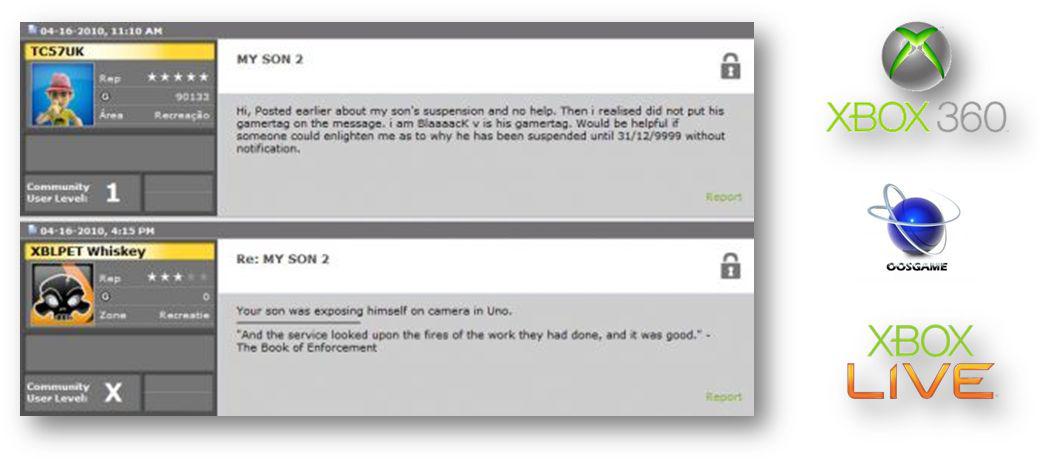 xboxlive oosgame weebeetroc [vu sur le net] Un utilisateur du Xbox Live banni jusquen 9999