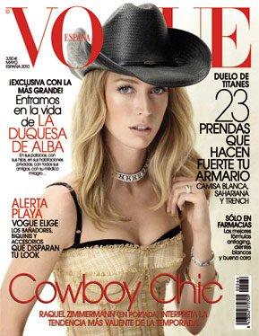 ♠ Raquel Zimmermann en couverture de Vogue Espana ! ♠