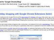 Abonnements Google Chrome