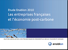 Enablon - etude - L'économie post-carbone - cover - small
