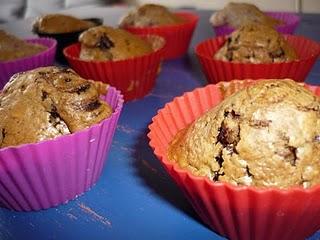 Muffins aux framboises et muffins au café/chocolat