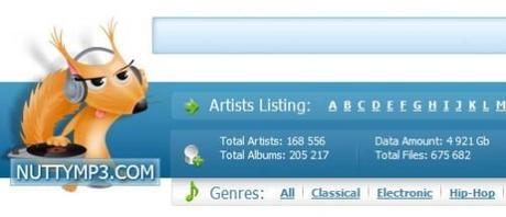 NuttyMp3, encore un moteur de recherche de mp3…
