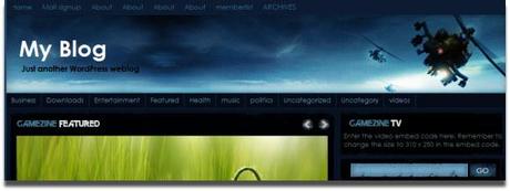 gamezine 27 Thémes Wordpress: les meilleurs de 2009-2010…