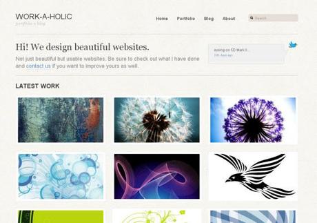 work-a-holic-free-premium-wordpress-theme 27 Thémes Wordpress: les meilleurs de 2009-2010…