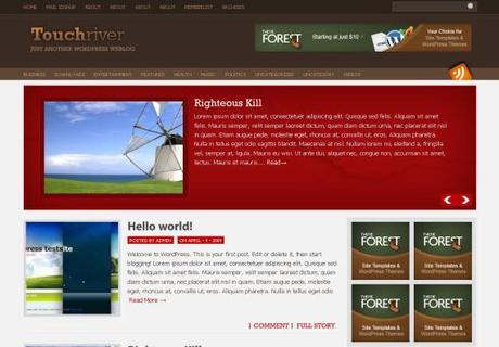 touch-river-free-premium-wordpress-theme 27 Thémes Wordpress: les meilleurs de 2009-2010…
