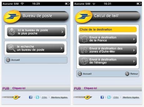 La Poste sur iPhone...