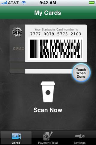 Payer le Starbucks avec son iPhone !