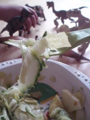 Salade verte(s) sans salade et picorage pourpre