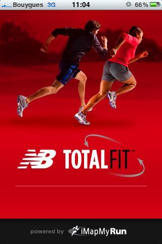 NB Total Fit - Ecran d'accueil Test de l’application ‘NB TotalFit’ pour iPhone