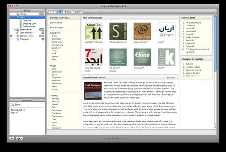 Linotype FontExplorer™ Mac Aficionados©