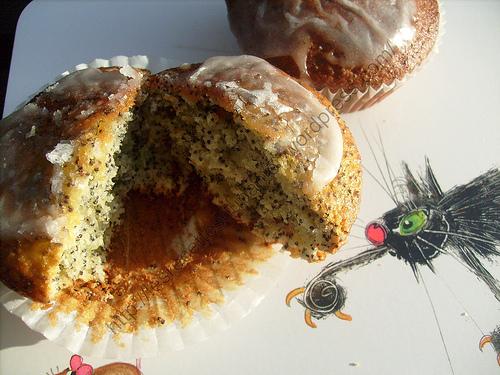  Muffins au pavot glaçage citron / Poppy seed muffins with lemon frosting