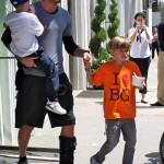 La famille Beckham de sortie à Beverly Hills