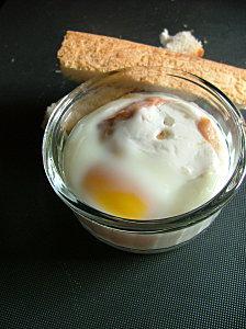 oeuf cocotte au saumon