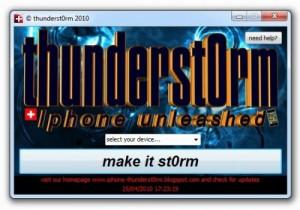 Avertissement sur le logiciel ThunderSt0rm