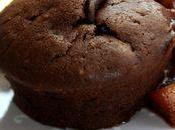 Petits gâteaux chocolat, compotée rhubarbe vanille vinaigre balsamique