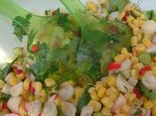 Salade mexicaine radis maïs Mexican radish corn salad