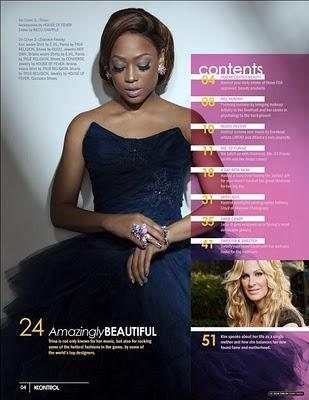 Trina en couverture de Kontrol magazine