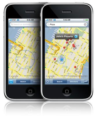 iPhone : GPS gratuit par Google