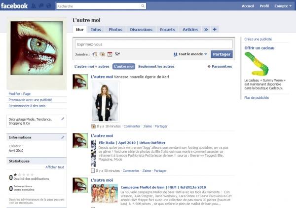 L’autre moi sur Facebook