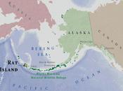 crise sismique réactivant volcanisme, dans l'Archipel Rat, Îles Aléoutiennes, danger plus millions d'oiseaux espèces.