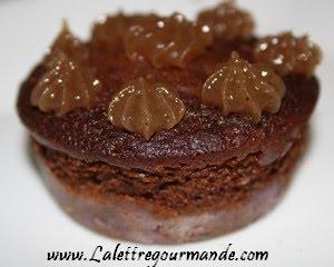 Muffin Pomme de terre Vitelotte Chocolat et coeur crème de marrons