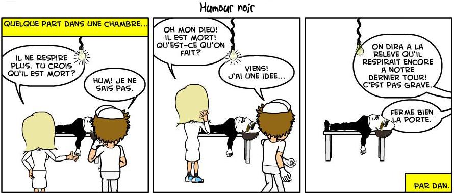 La bd de l’infirmier: Humour noir