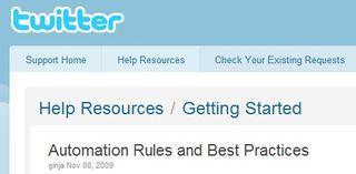 Twitter rules