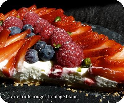 Tarte fraîcheur  aux fruits rouges et fromage blanc