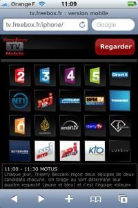 Freebox TV sur iPhone !