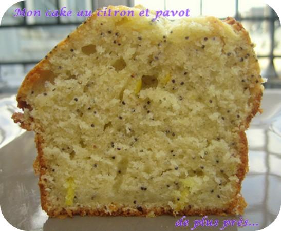Mon cake au citron et graines de pavot, idéal pour le petit déjeuner !