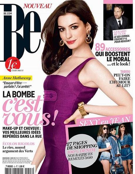 [couv] Anne Hathaway pour Be magazine