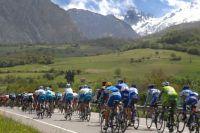 Le peloton du Tour des Asturies