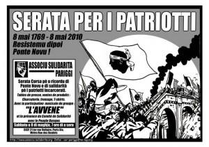 Soirée de soutien aux Prisonniers Corses détenus sur le Continent, le 8 Mai prochain à Paris