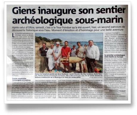 inauguration sentier sous-marin archeologique