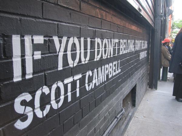 SCOTT CAMPBELL – IF YOU DON’T BELONG HERE, DON’T BE LONG – NY – OPENING