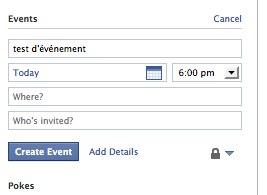 facebook evenement 1 Facebook: mise à jour de l’application Événement