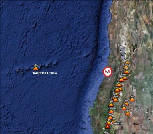 Un nouveau séisme de forte magnitude 6.0, frappe encore le Chili et la région de Pichelmu.