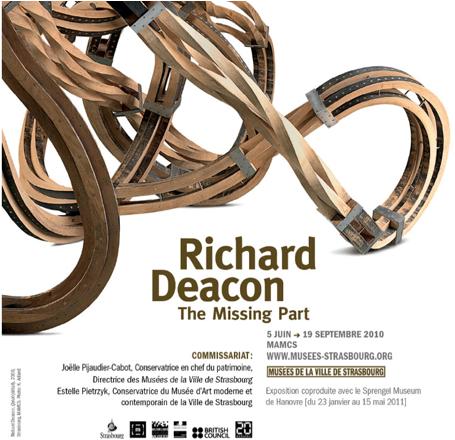 RICHARD DEACON – The Missing Part Prochaine exposition du Musée d’art contemporain de Strasbourg 5 juin alt=